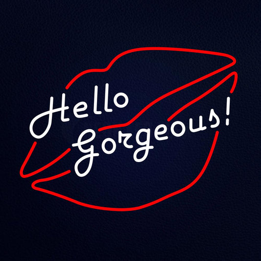 Hello Gorgeous Lip Neon Flex Sign