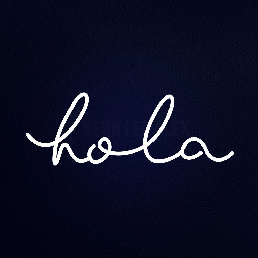 Hola Neon Flex Sign