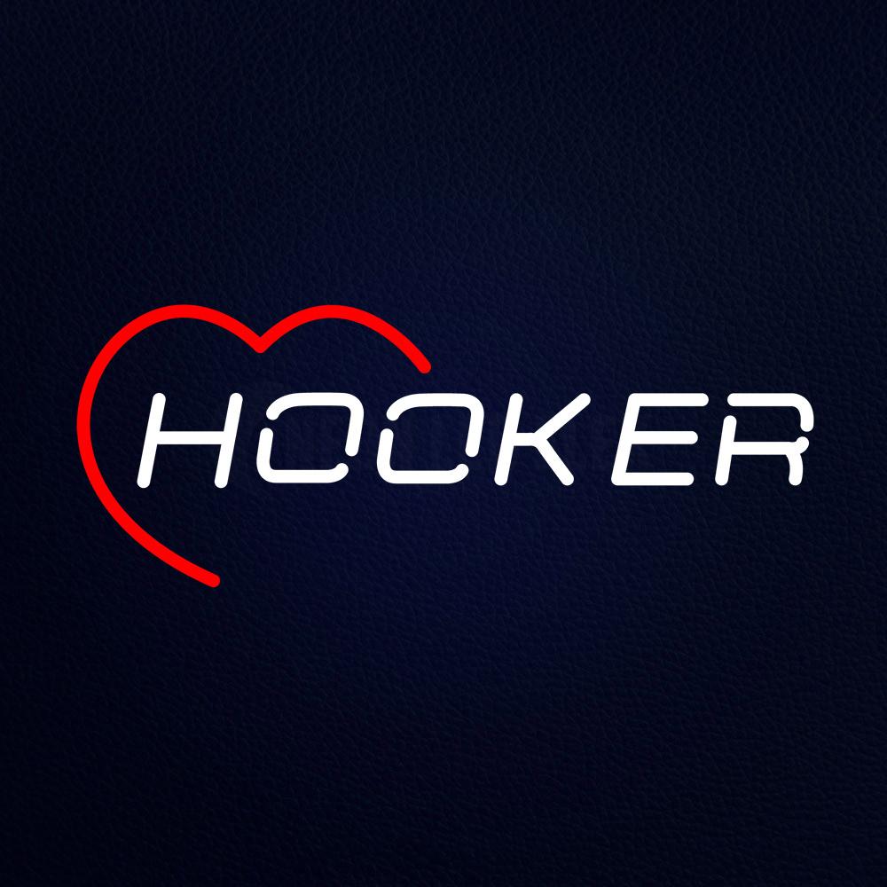 Hooker Neon Flex Sign