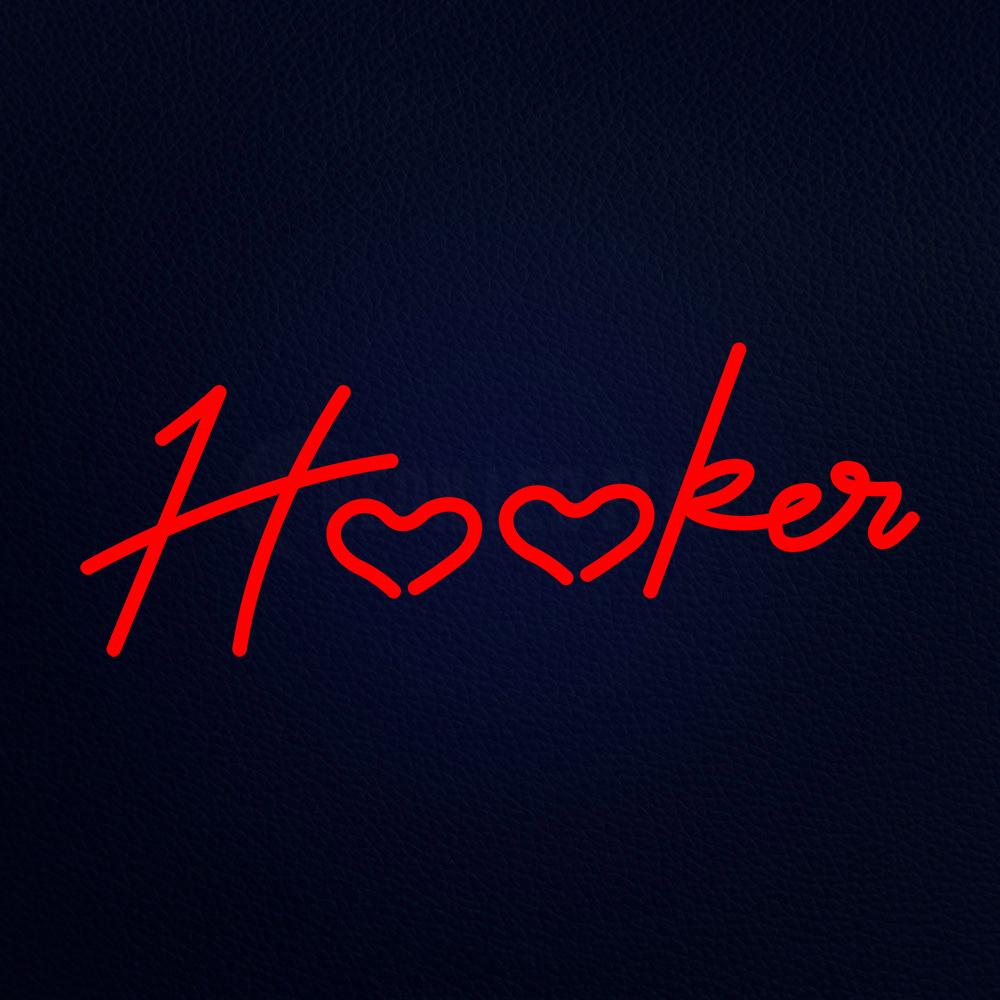 Hooker Neon Flex Sign