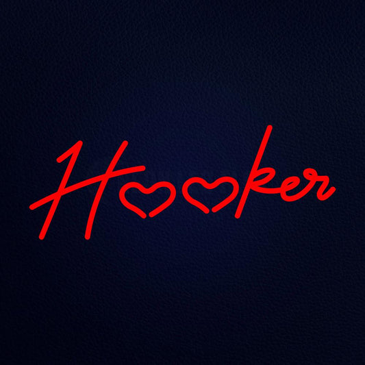 Hooker Neon Flex Sign