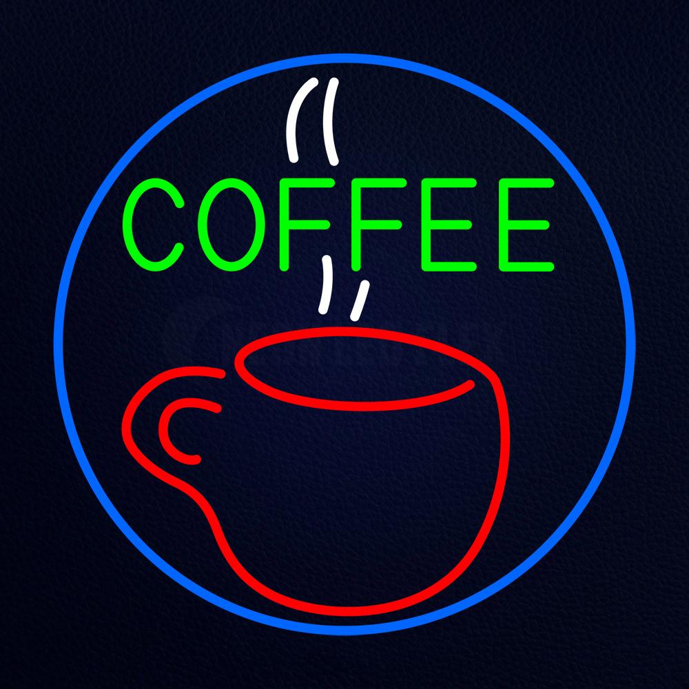 Hot Coffee Glass Neon Flex Sign