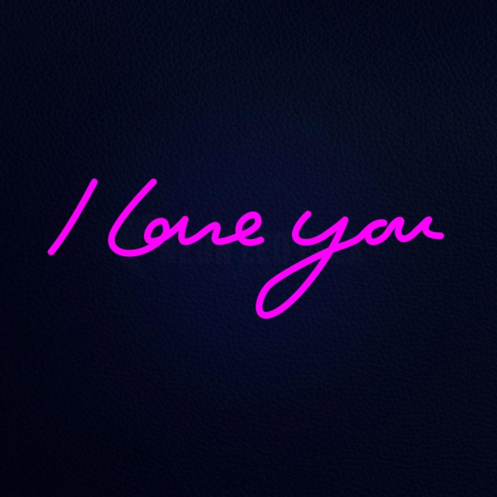 I Love You Neon Flex Sign