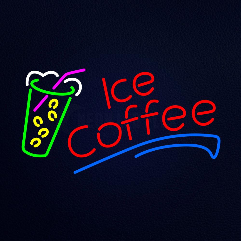 Ice Coffee Deit Catering Cafe Neon Flex Sign