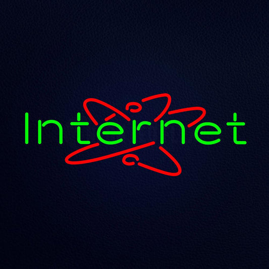 Internet Logo Neon Flex Sign