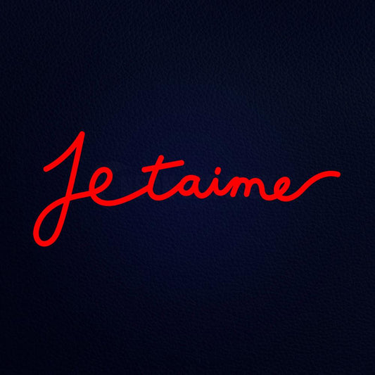 Je Taime Neon Flex Sign