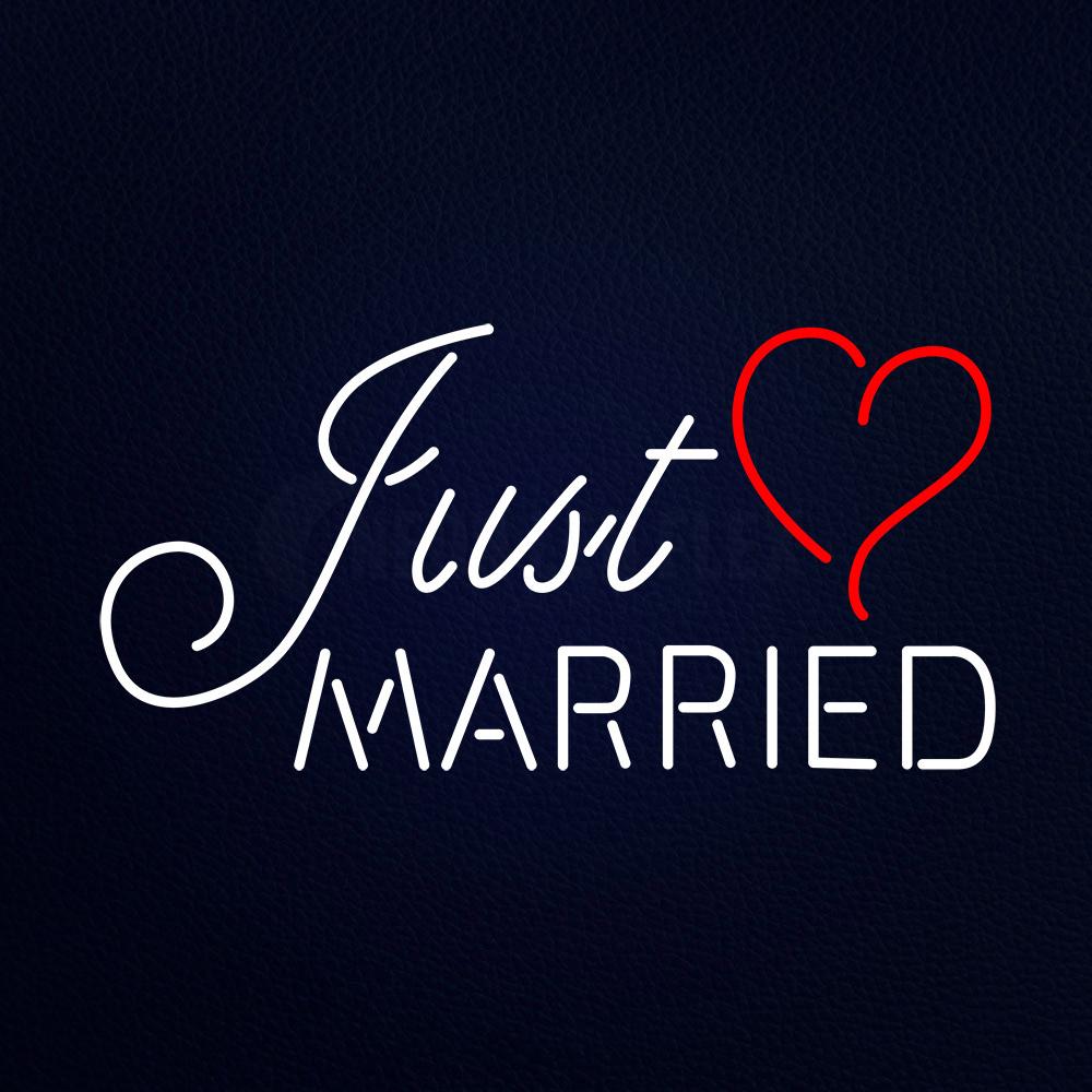 Just Married Neon Flex Sign