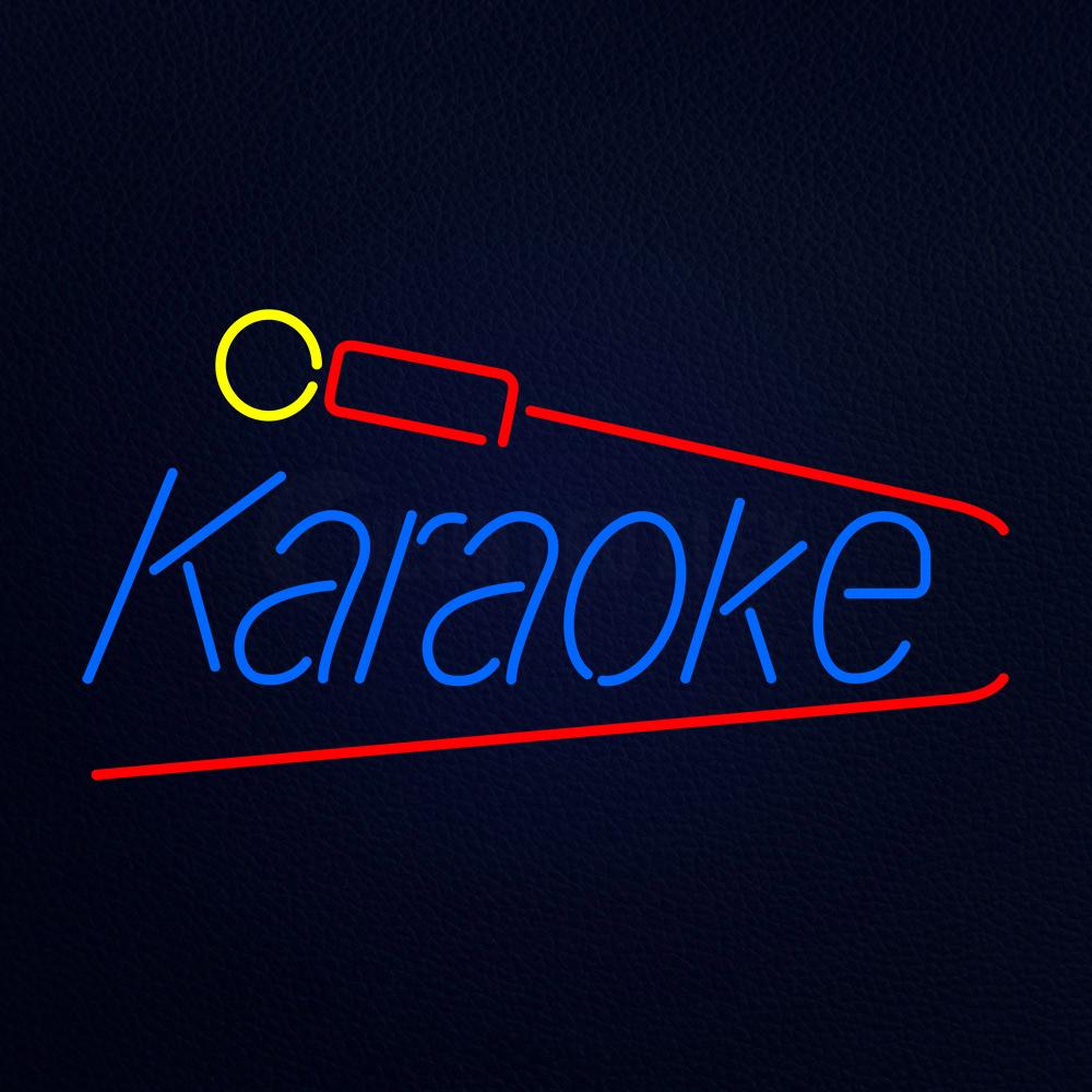 Karaoke and Microphone Neon Flex Sign