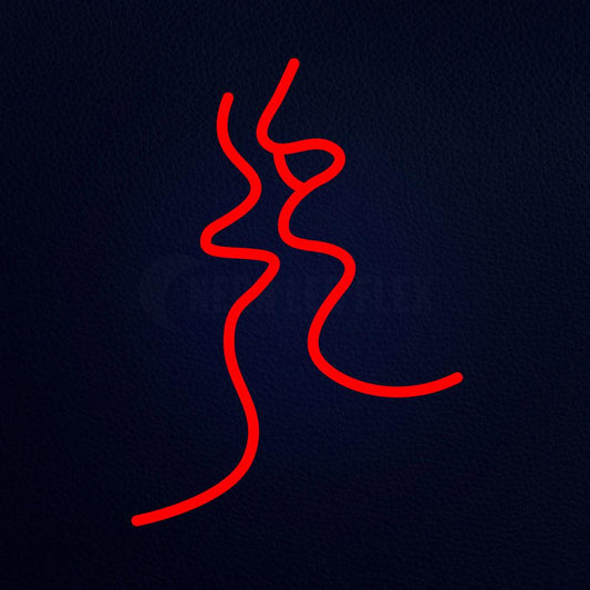 Kiss Me Love Minimalist Art Neon Flex Sign