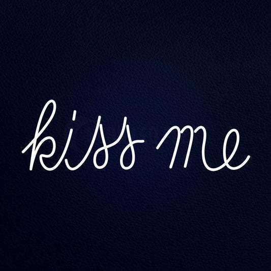 Kiss Me Neon Flex Sign