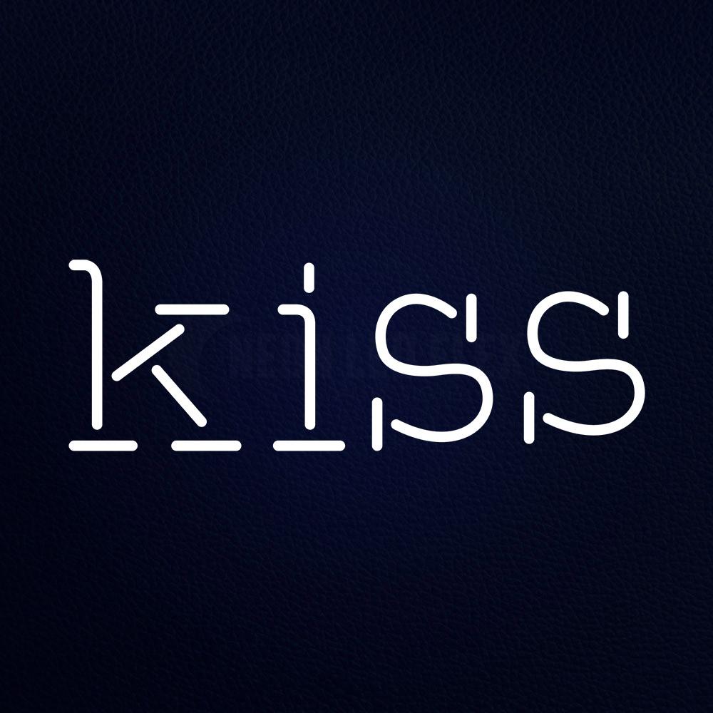 Kiss Neon Flex Sign