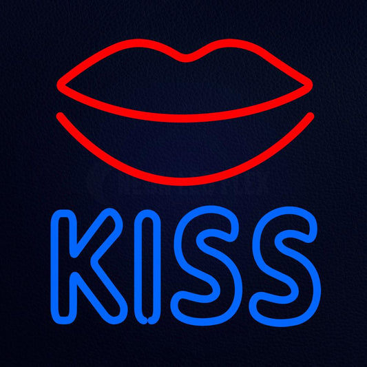 Kiss Neon Flex Sign