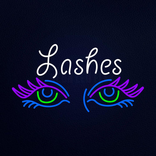 Lashes Eyes Neon Flex Sign