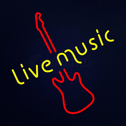 Live Music Neon Flex Sign