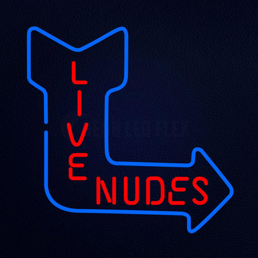 Live Nudes Logo Neon Flex Sign