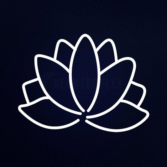 Lotus Flower Glass Neon Flex Sign