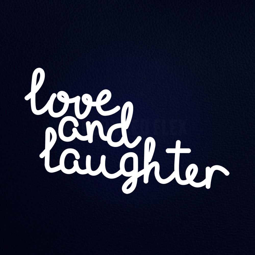 Love and Laughter Neon Flex Sign