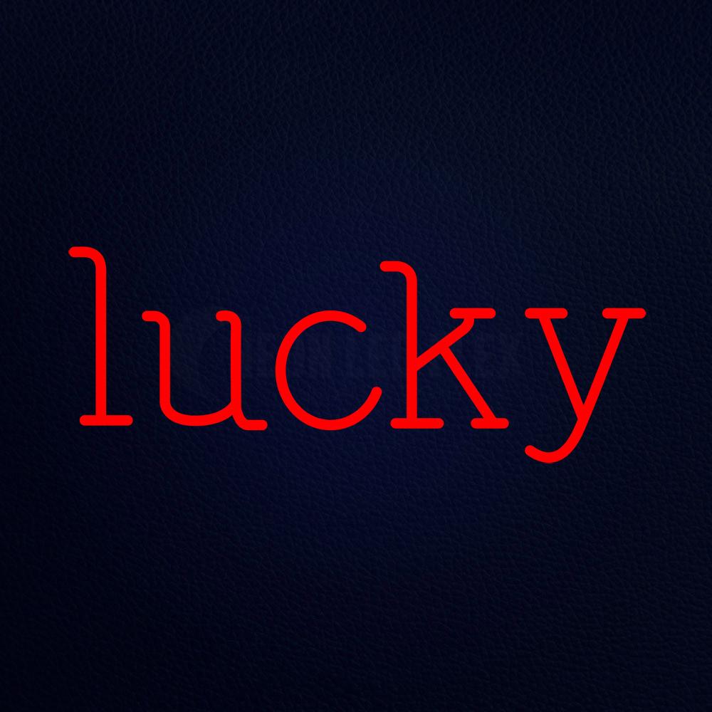 Lucky Neon Flex Sign