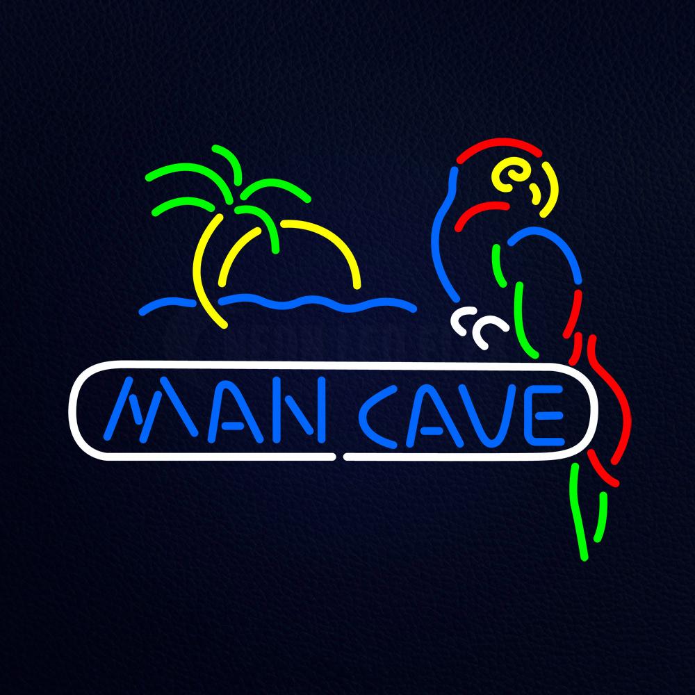 Man Cave Parrot Neon Flex Sign