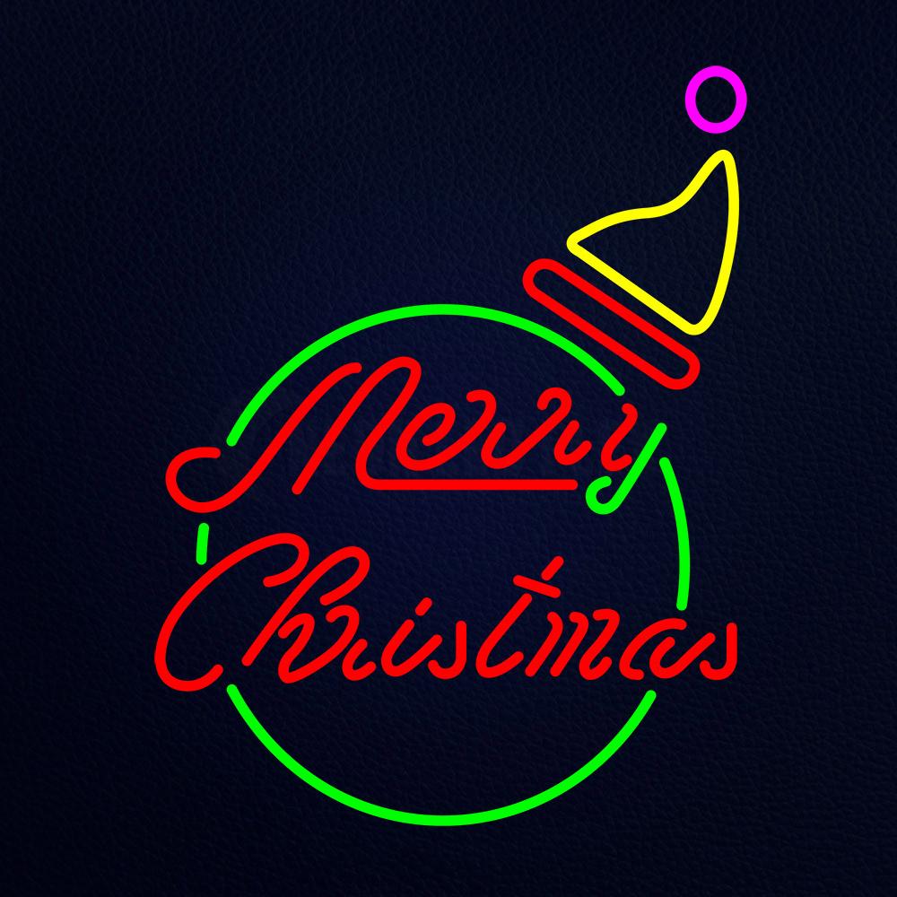 Marry Christmas Logo Neon Flex Sign