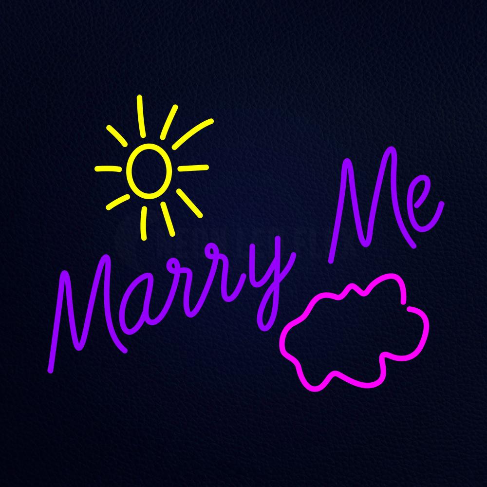 Marry Me Neon Flex Sign