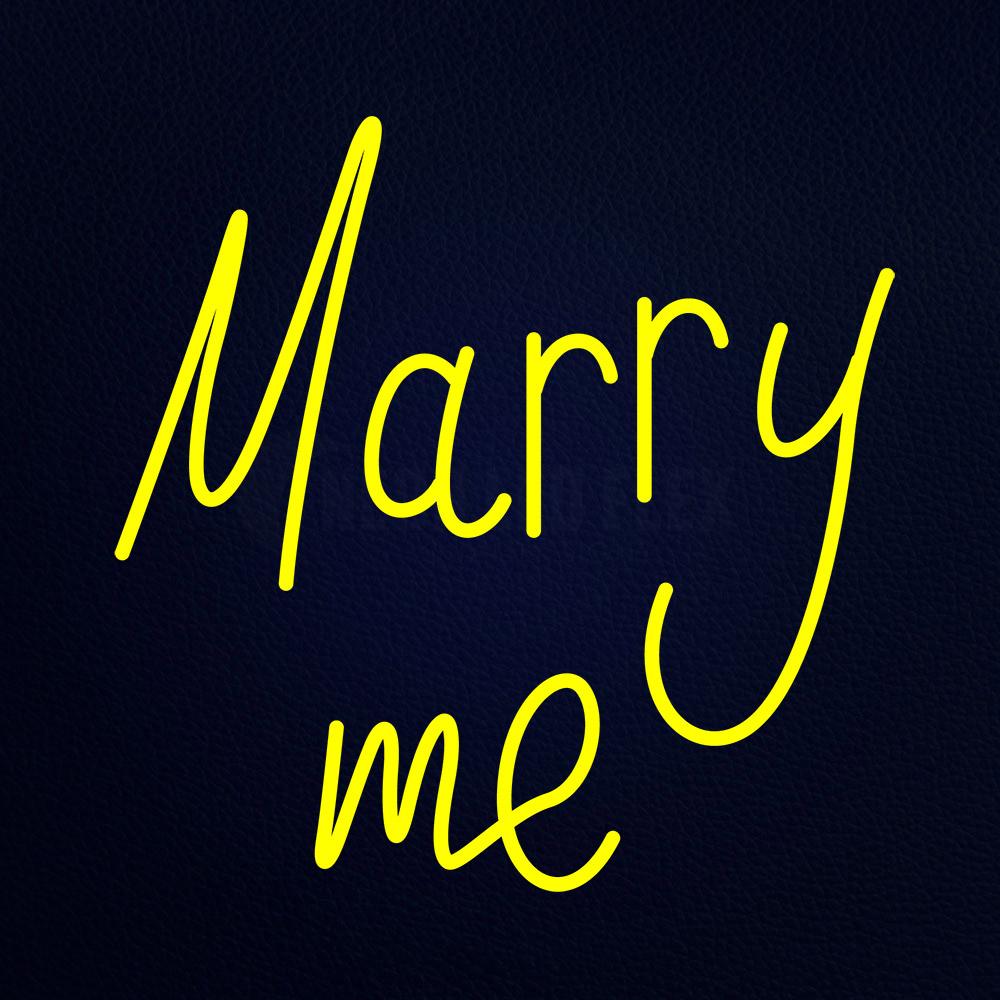 Marry Me Neon Flex Sign