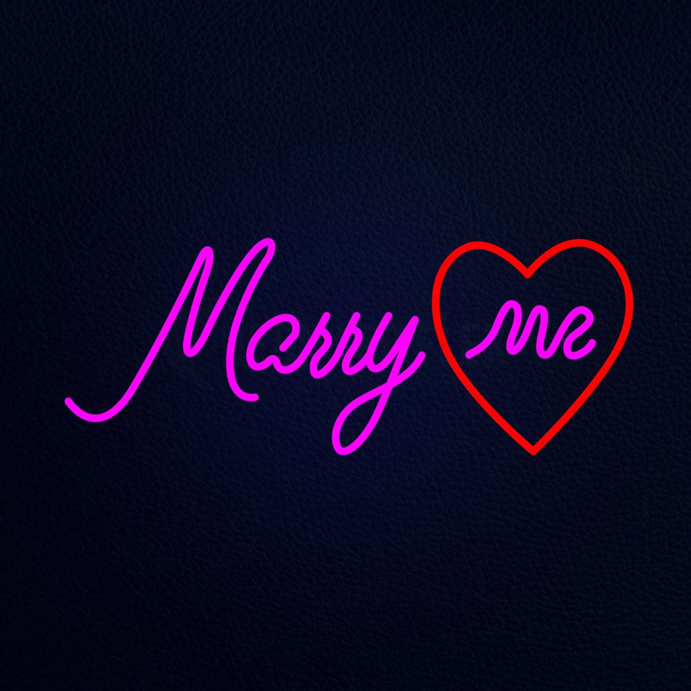 Marry Me Neon Flex Sign