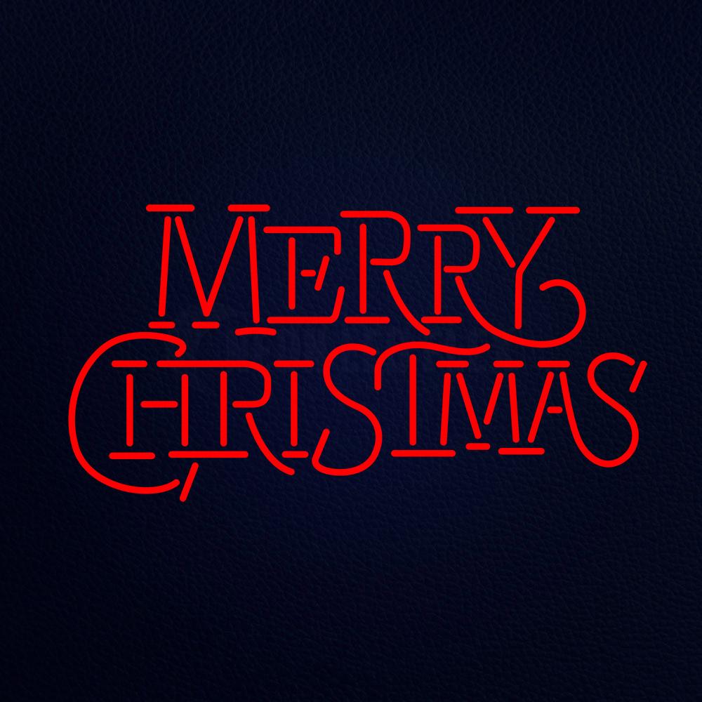 Merry Christmas Block Neon Flex Sign