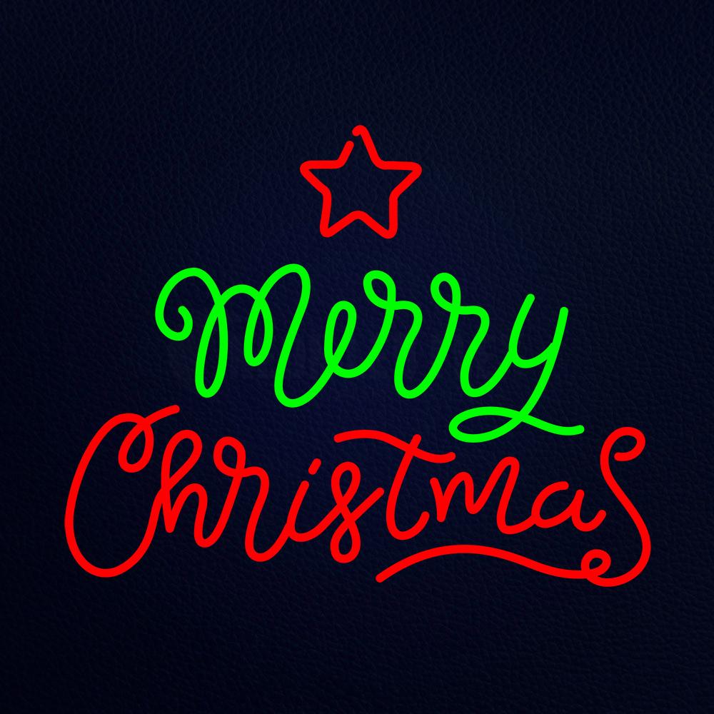 Merry Christmas Neon Flex Sign