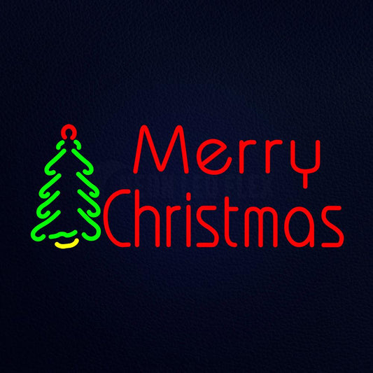 Merry Christmas Tree Neon Flex Sign