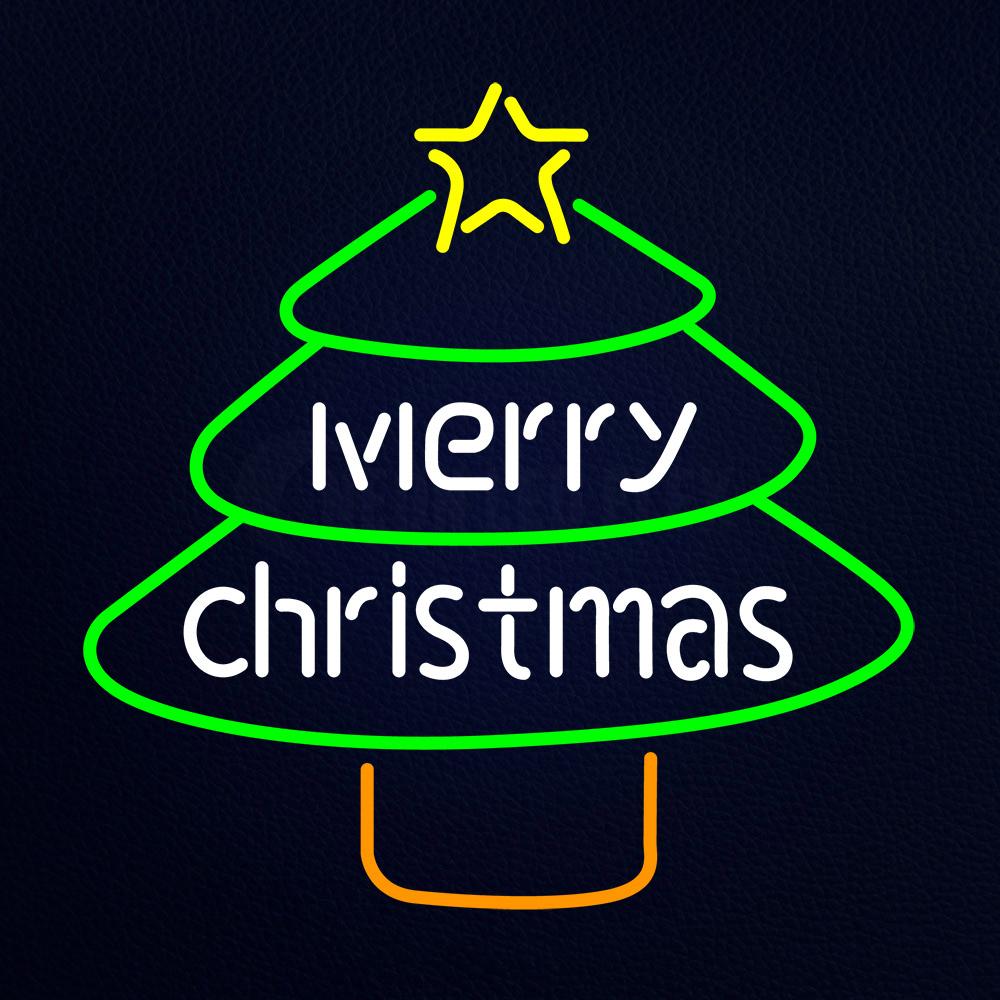 Merry Christmas Tree Neon Flex Sign