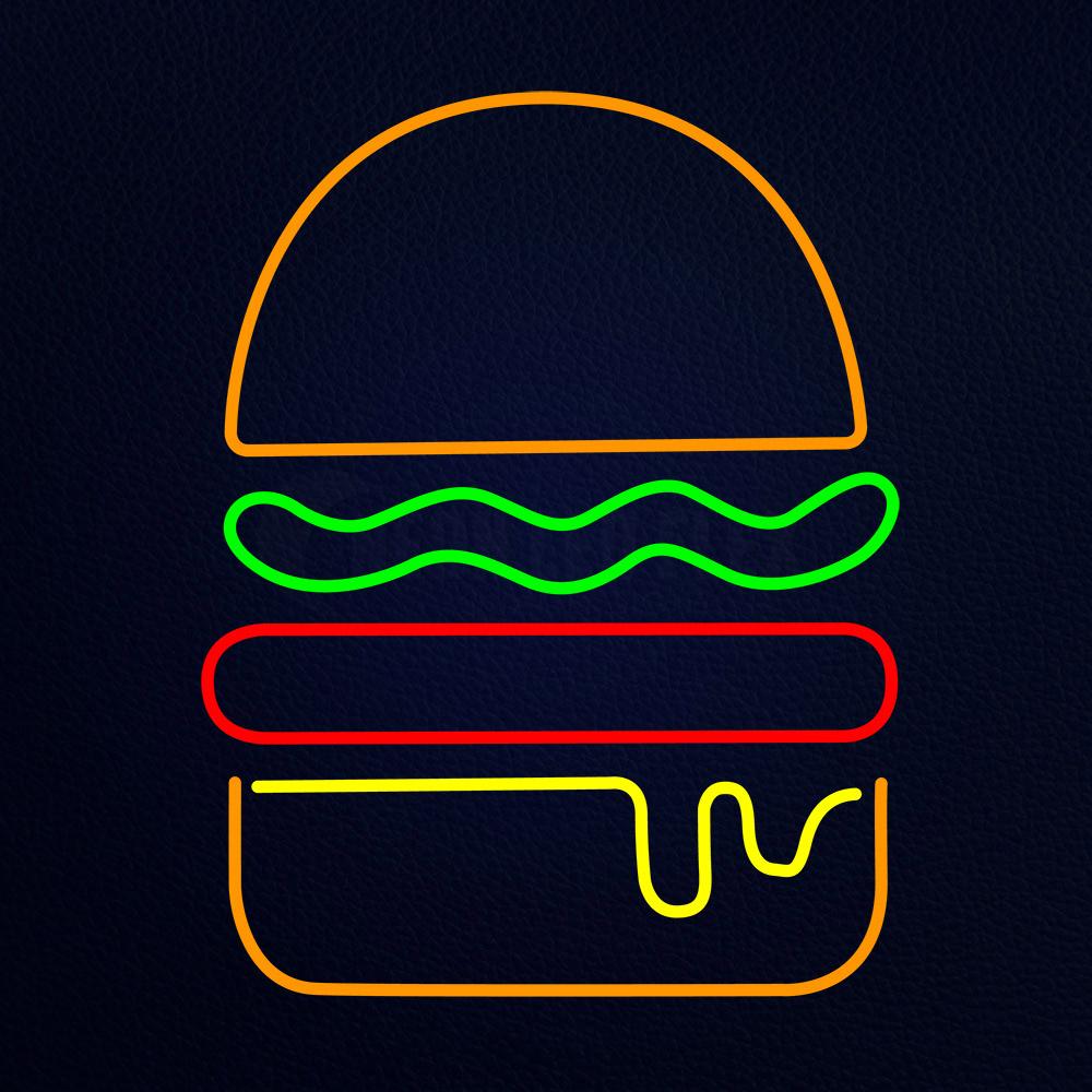 Mini Burger Neon Flex Sign