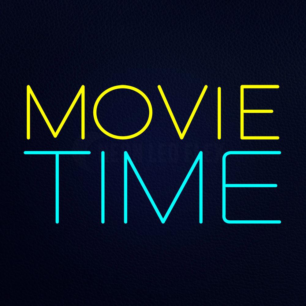 Movie Time Neon Flex Sign