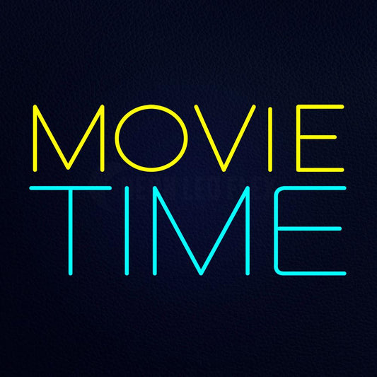 Movie Time Neon Flex Sign