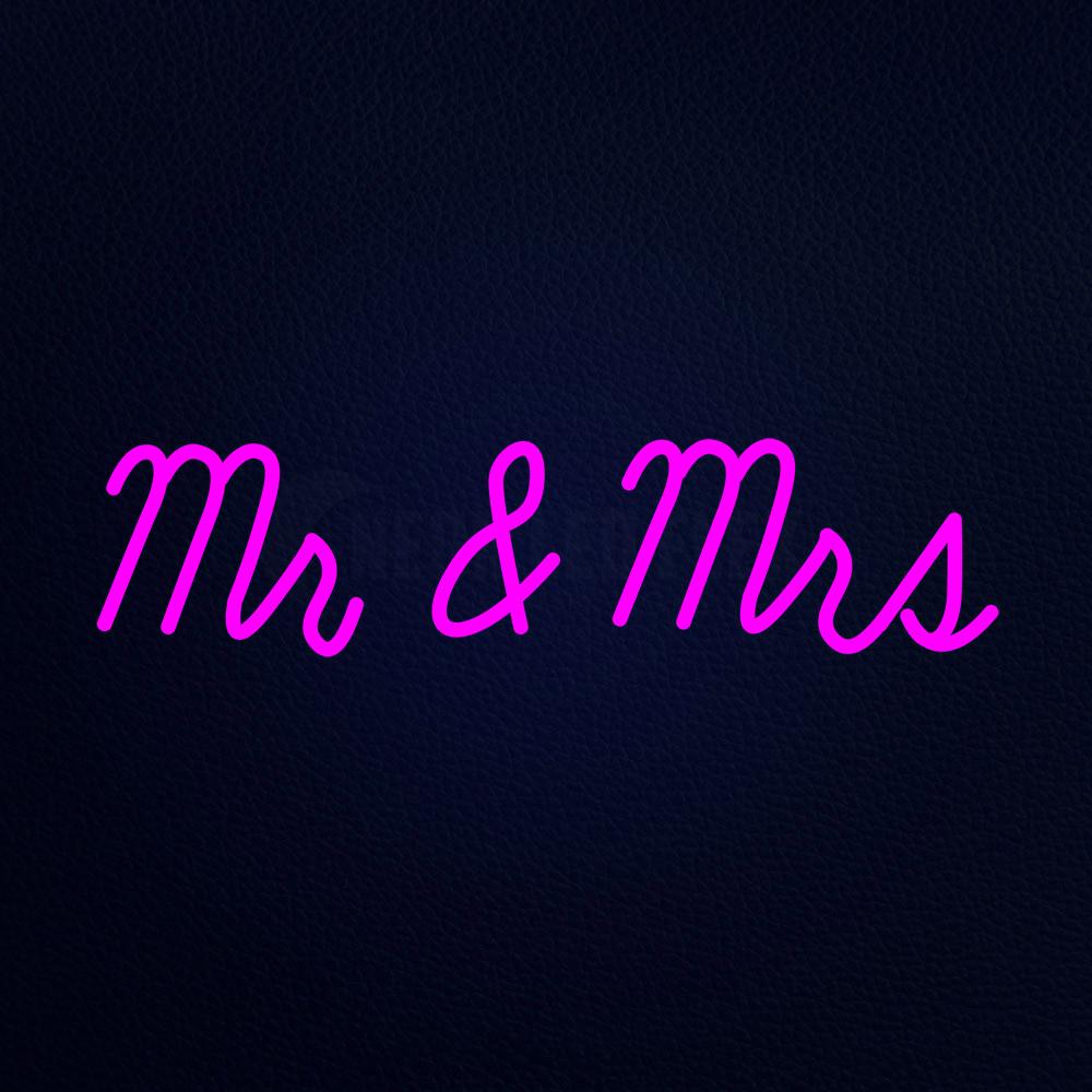 Mr and Mrs Neon Flex Sign