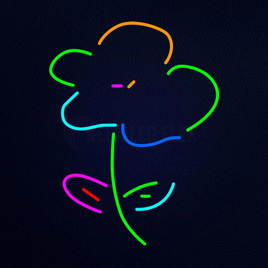 Multicolor Flower Logo Neon Flex Sign