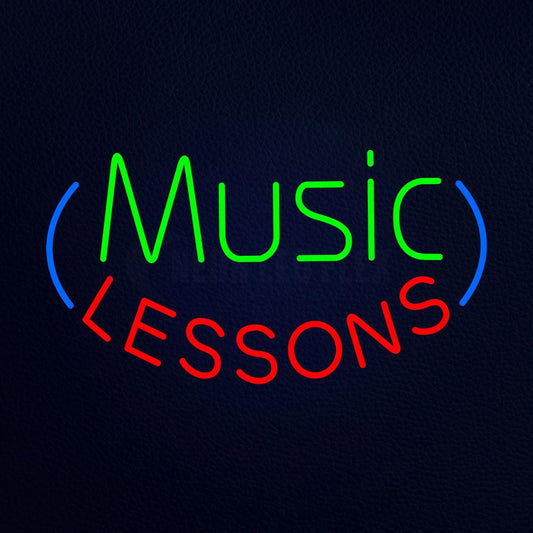 Music Lessons Neon Flex Sign