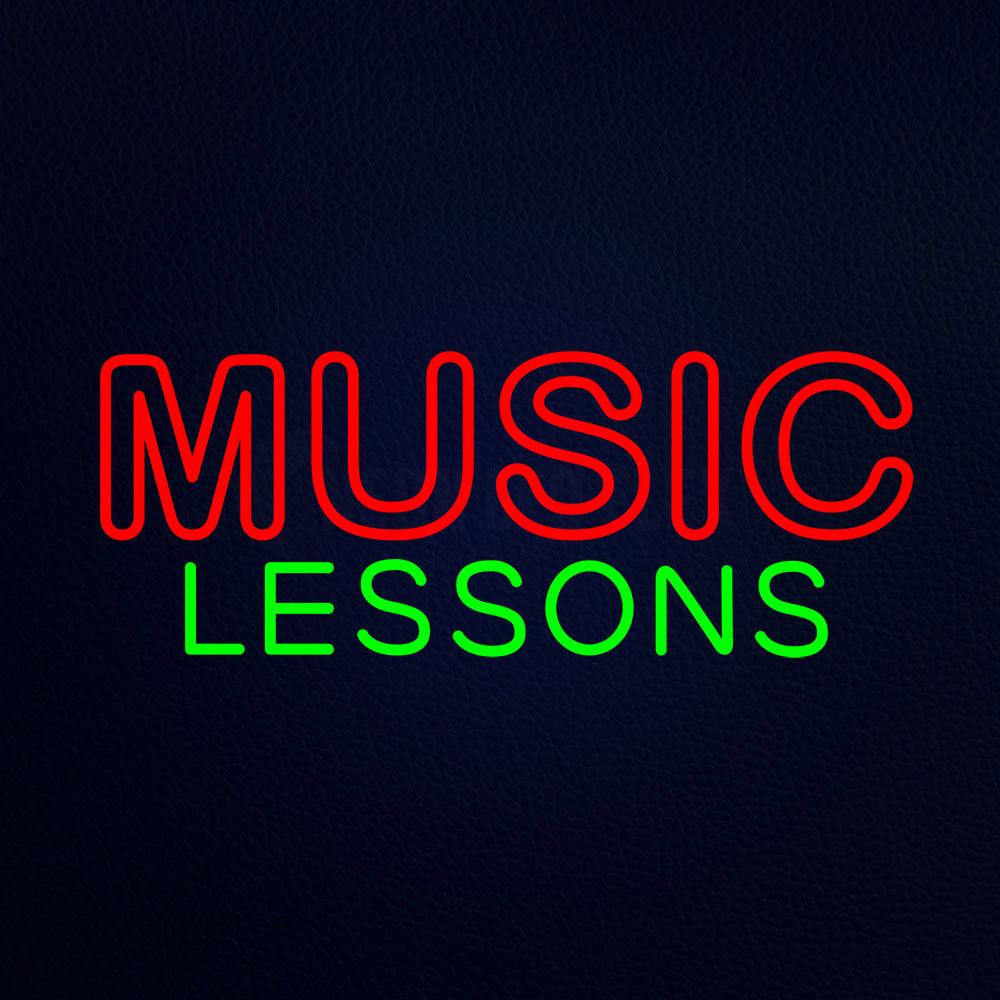 Music Lessons Neon Flex Sign