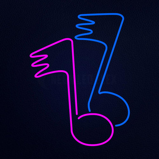 Music Notes Neon Flex Sign