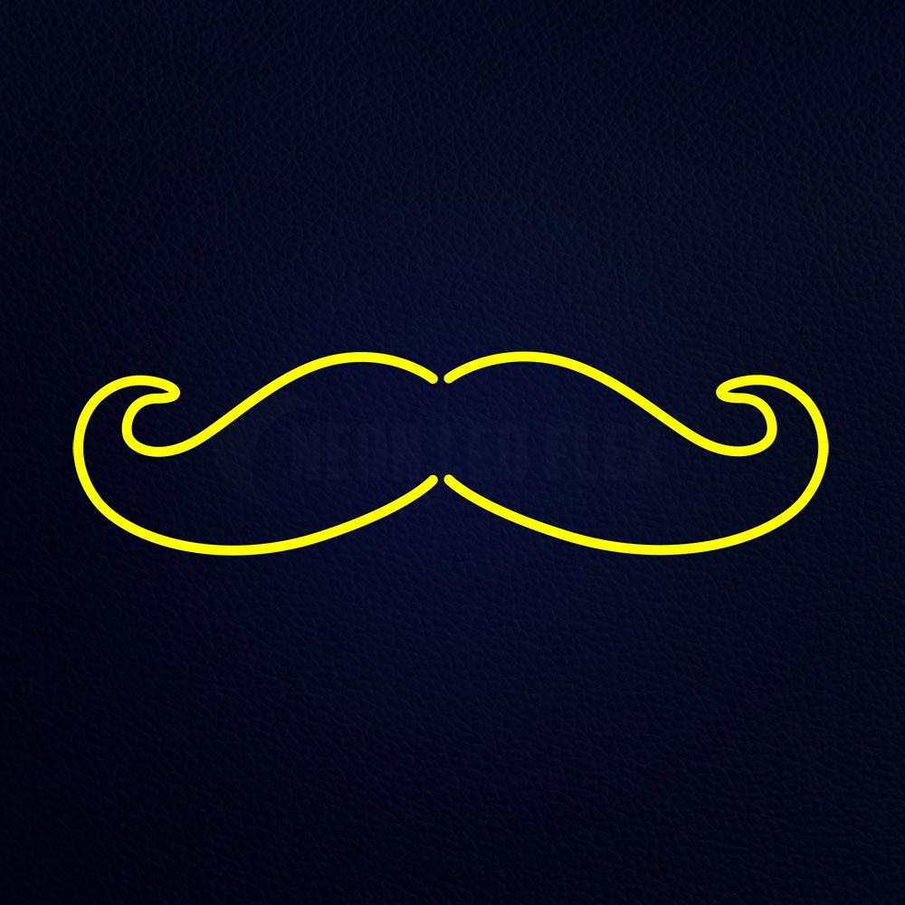 Mustache Neon Flex Sign