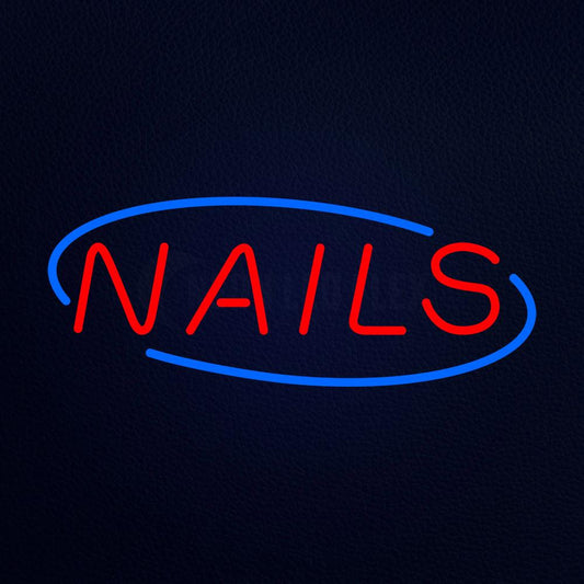 Nails Super Sized Deco Neon Flex Sign