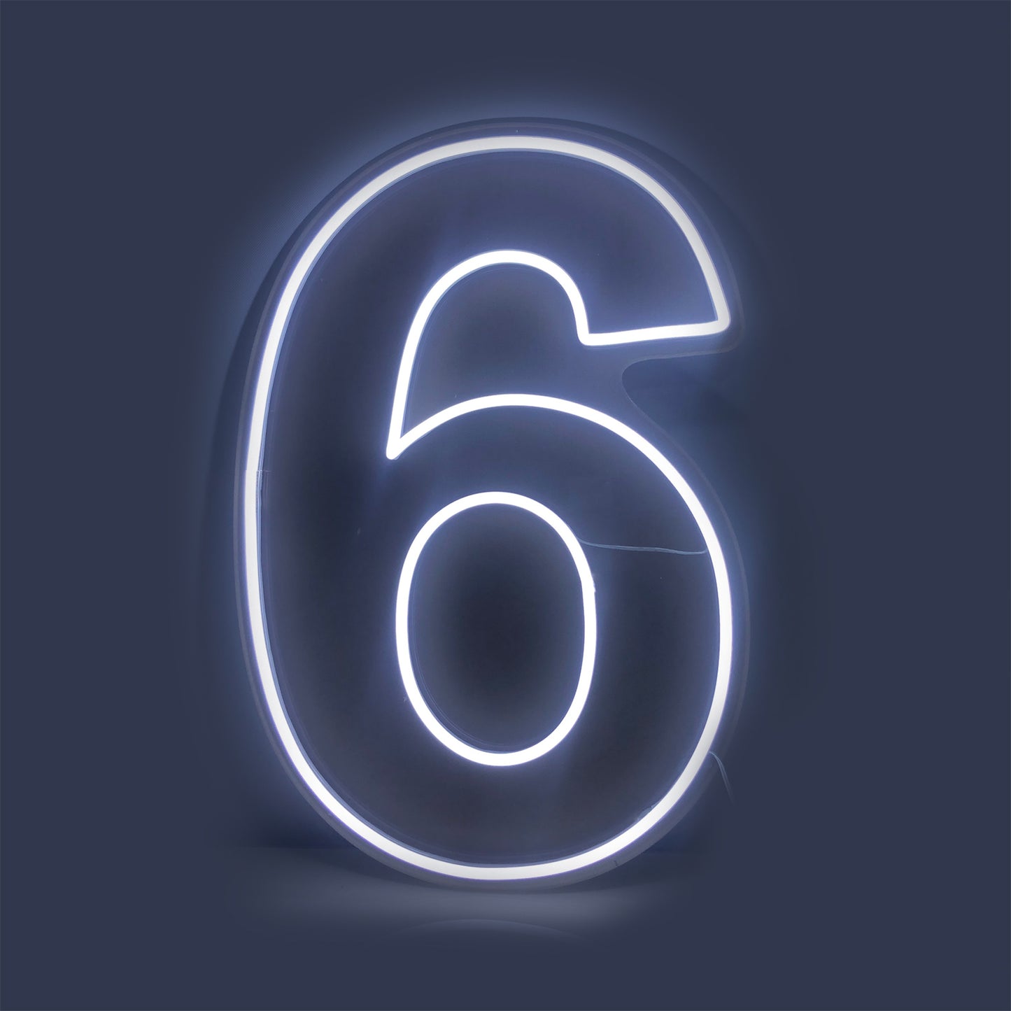 Number 6 Neon Sign