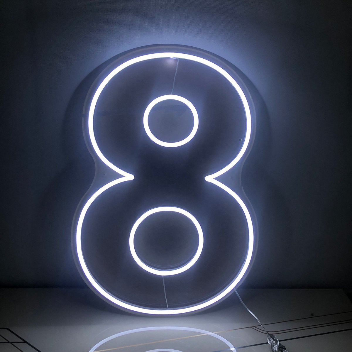 Number 8 Neon Sign