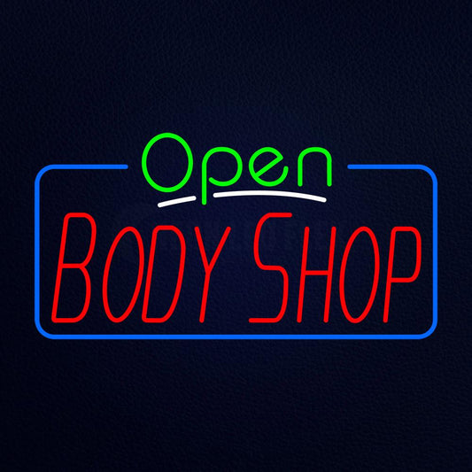 Open Body Shop Neon Flex Sign