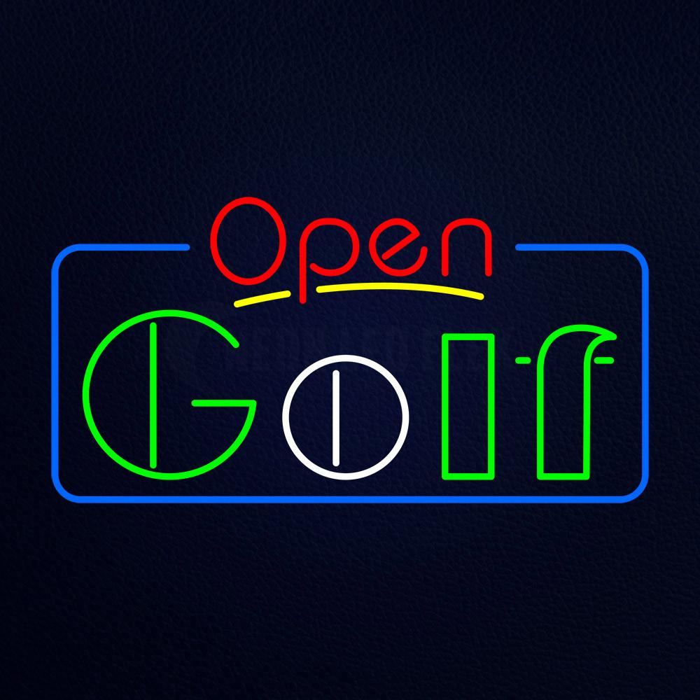 Open Golf Neon Flex Sign