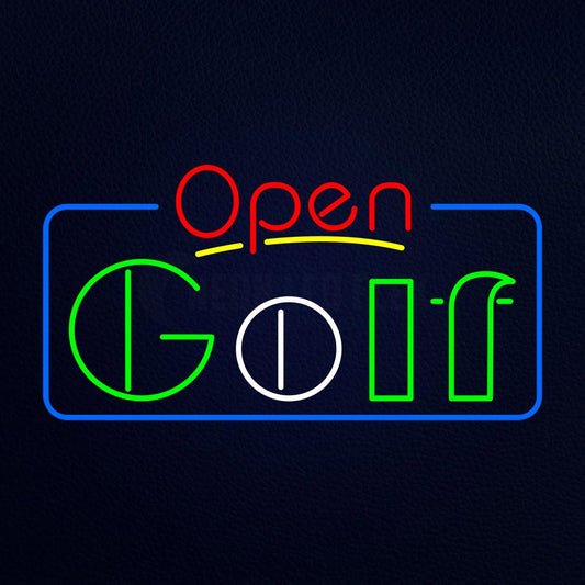 Open Golf Neon Flex Sign