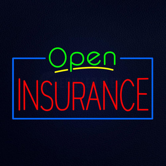 Open Insurance Neon Flex Sign