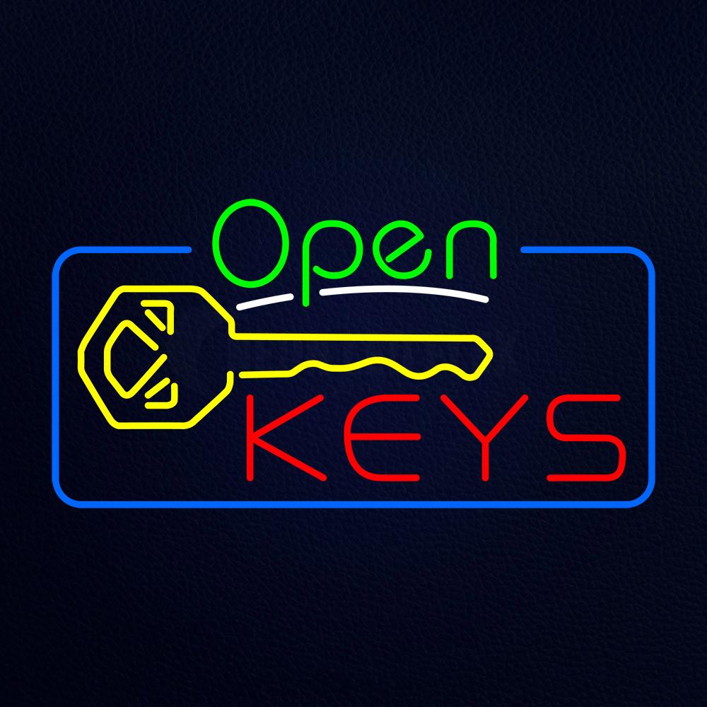Open Key Sign Open Keys Neon Sign – NEON-LEDFLEX