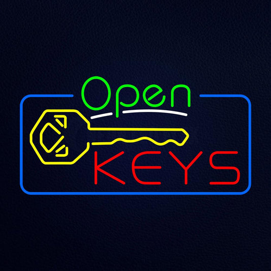 Open Keys Neon Flex Sign