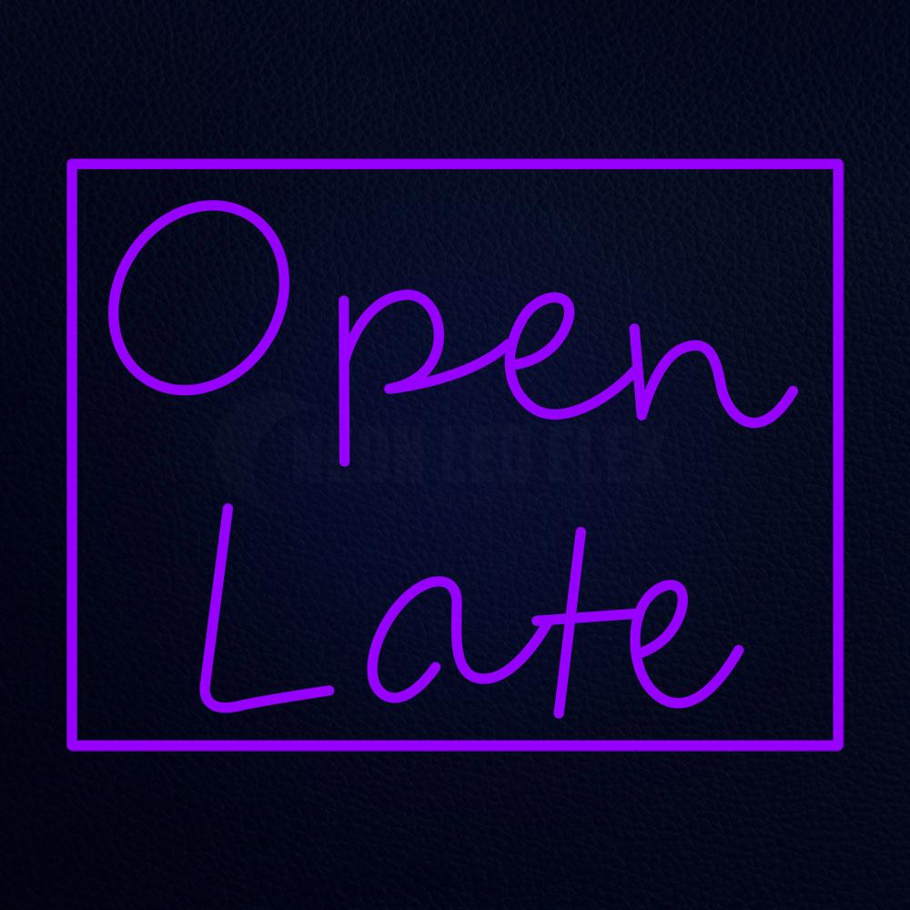 Open Late Neon Flex Sign